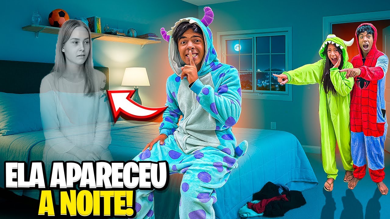 A AMIGA IMAGINÁRIA DO ESTEVÃO APARECEU NA FESTA DO PIJAMA E ISSO ACONTECEU…😨 
