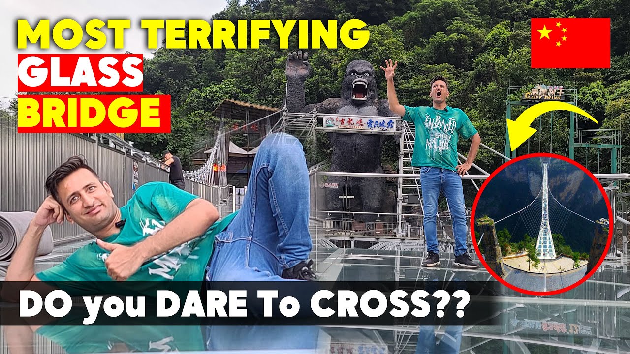 Terrifying Glass Bridge in Qingyuan, CHINA: Dare to Walk??