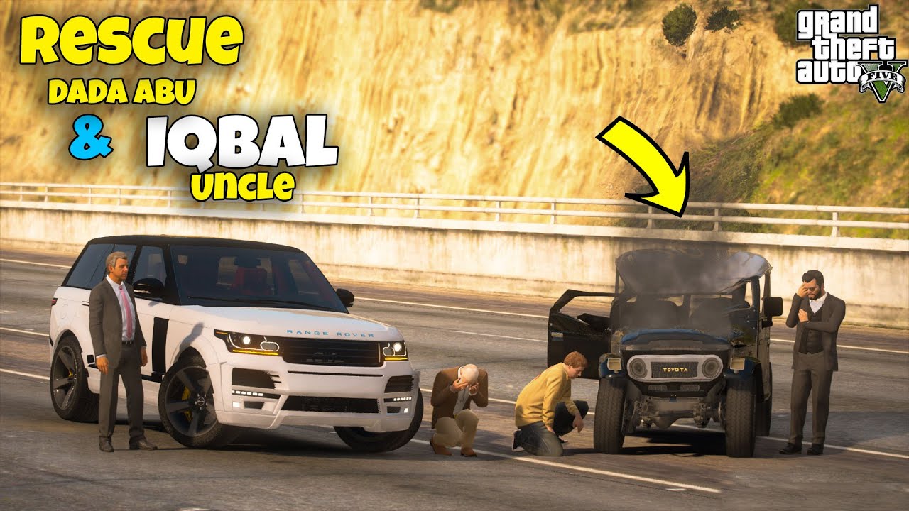 GTA 5 Pakistan | Michael Rescue DADA ABU and Iqbal Uncle | Range Rover | Urdu