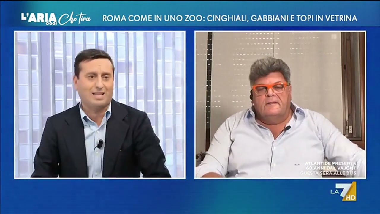 Roma come lo zoo, lite tra il 'milanese' Gian Luca Brambilla e il 'romano' Christian Raimo: ...