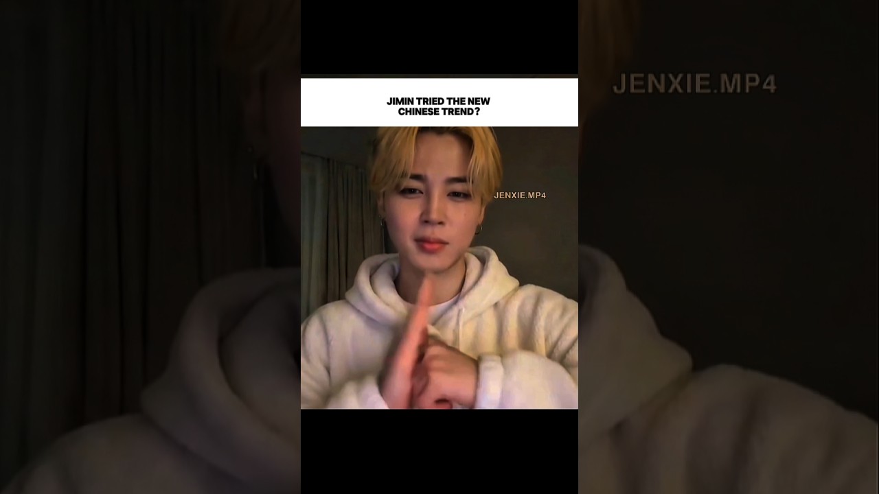 JIMIN tried the new chinese trend!😱🤯 #fypシ゚viral #1millionviews #jimin #bts #bts #shorts #trending