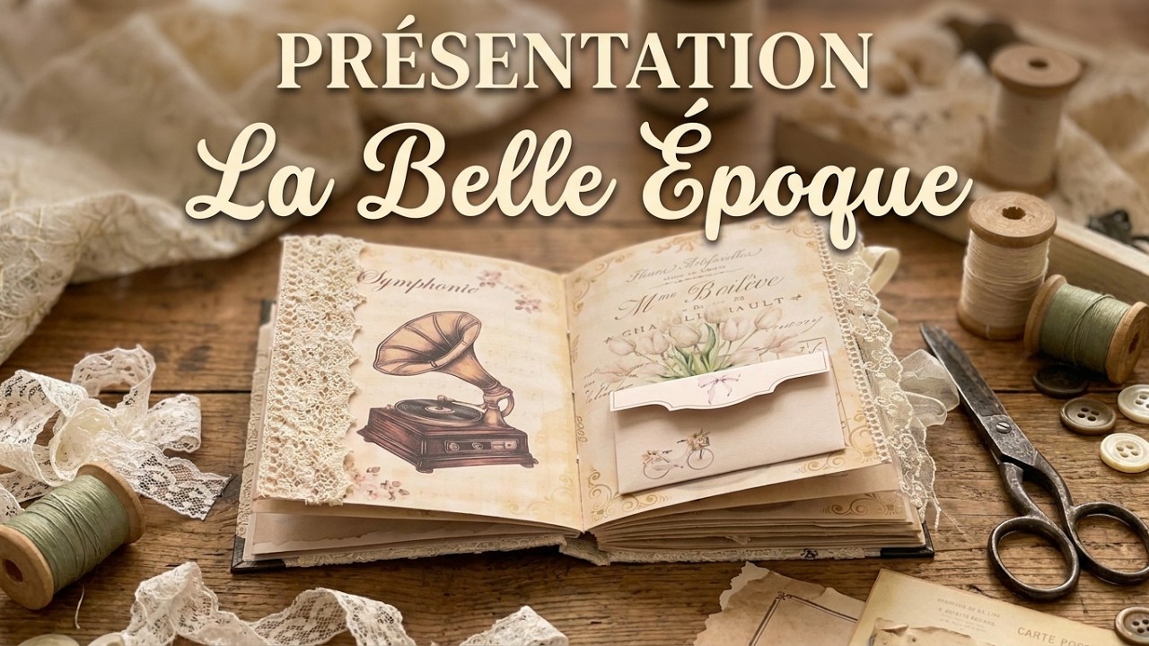 Présentation d’un junk journal « la Belle époque »
