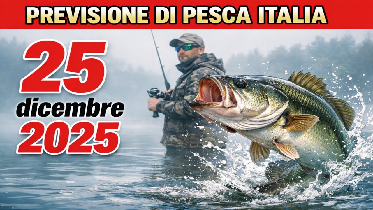 PROGNOSTICO DI PESCA in ITALIA per il 25 dicembre 2025: Nonostante il freddo, la regina ti aspetta!