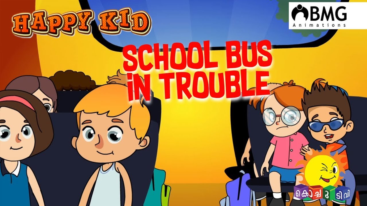 Happy Kid | School Bus in Trouble | Episode 156 | Kochu TV | Malayalam | BMG
