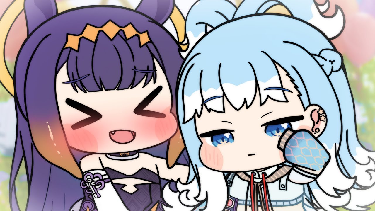 Kobo and ina's super cute interaction💙💜｜Hololive Animation｜Kobo Kanaeru｜Ninomae Ina'nis｜