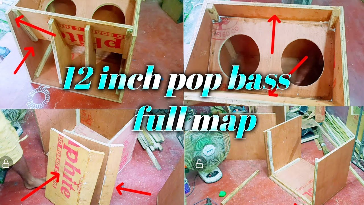 12inch pop bass full measurements/map vedio/১২ইঞ্চি পপ বেস মাপ ভিডিও #rkvlog #map 