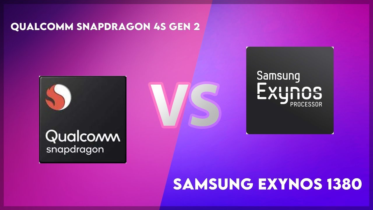 Qualcomm Snapdragon 4s Gen 2 vs Samsung Exynos 1380 Technical Comparison