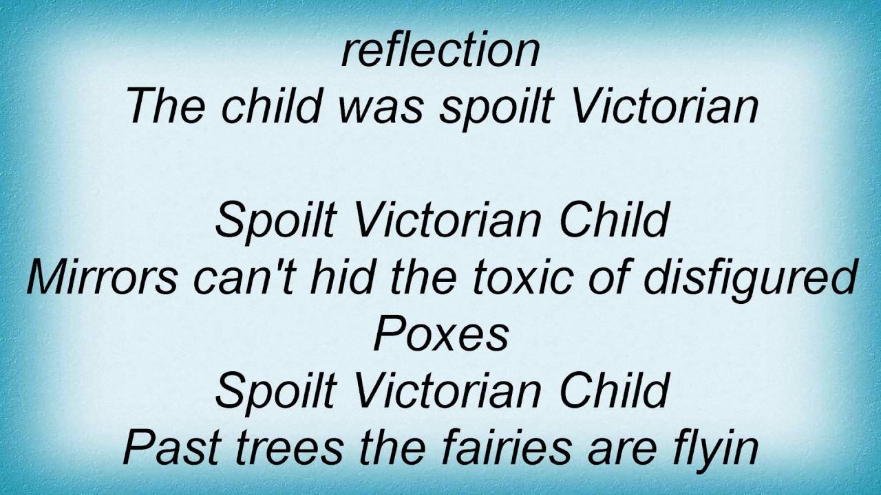 Fall - Spoilt Victorian Child Lyrics