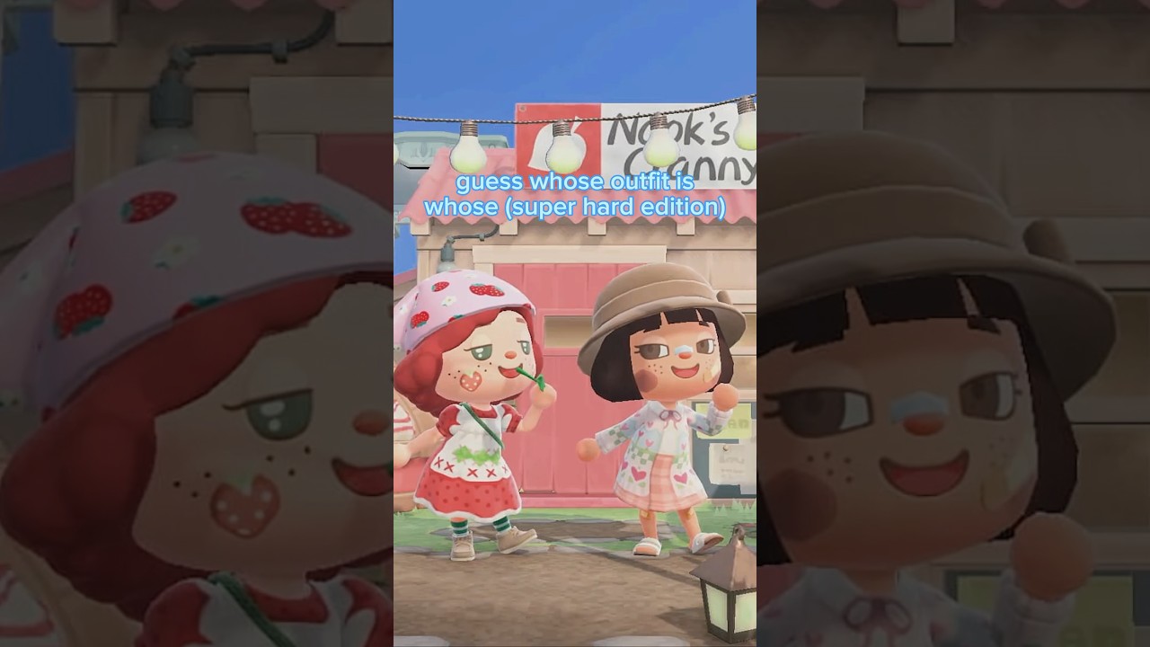 WHOSE OUTFIT IS WHOSE? @InfinitiCrossing SUPER HARD EDITION&hellip; ACNH | animal crossing