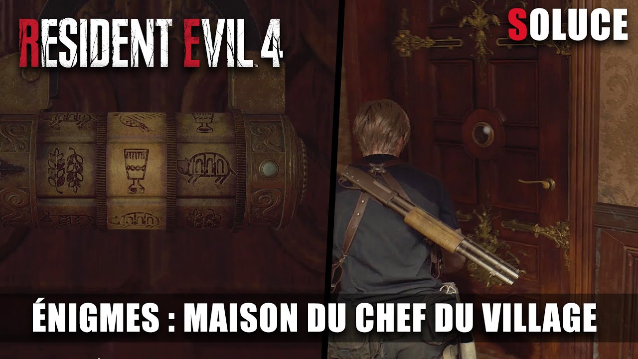 Resident Evil 4 - Solution &Eacute;nigmes - Maison du Chef du Village (Cadenas Symboles) Chapitre 2