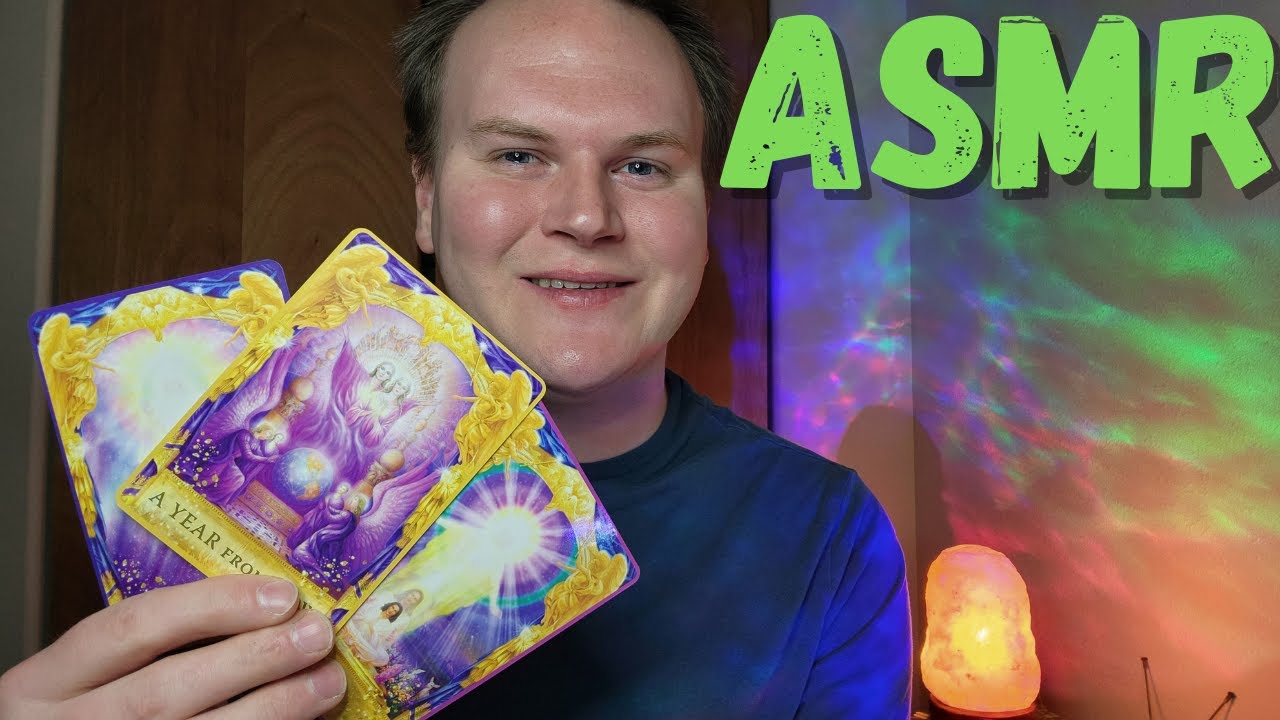 ASMR💕Angel Oracle Card Reading + Crystal Healing💕 (Angel Info, Music, Soft Spoken)