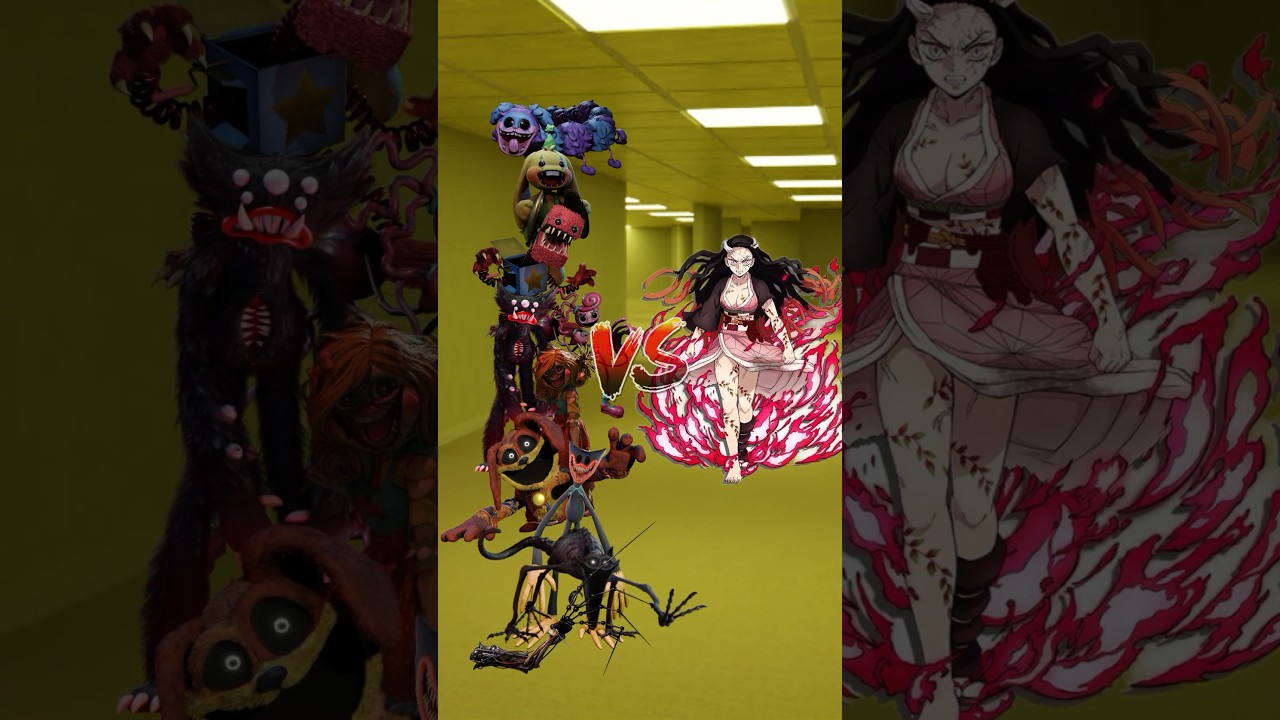 Poppy Playtime VS Nezuko Kamado #poppyplaytimechapter3 #demonslayer #nezukokamado