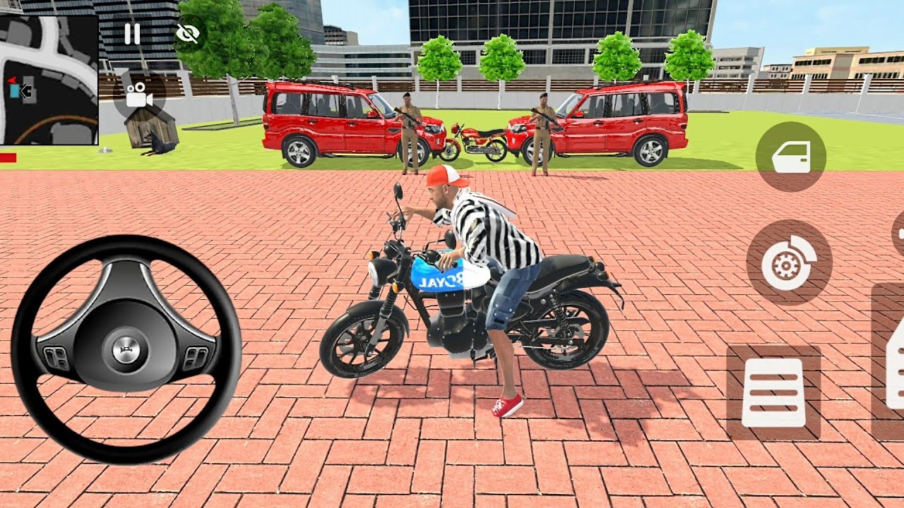Car Bike Game : Franklin Driving The - Scorpio - Hero Honda 💥 Indian Theft Auto Simulator Part #74