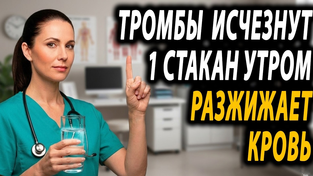 ТРОМБЫ «растворятся» сами! Этот 2-минутный утренний ритуал спасет от инфаркта