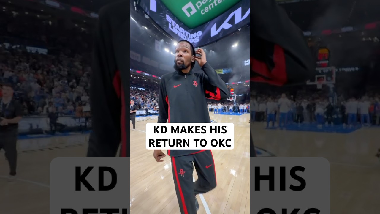 Kevin Durant gets introduced in OKC