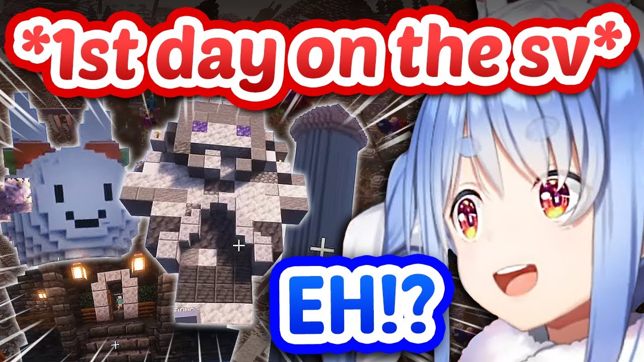 Pekora Can't Believe What Her Fans Made In 1 Day On Her Minecraft Server 【ENG Sub Hololive】