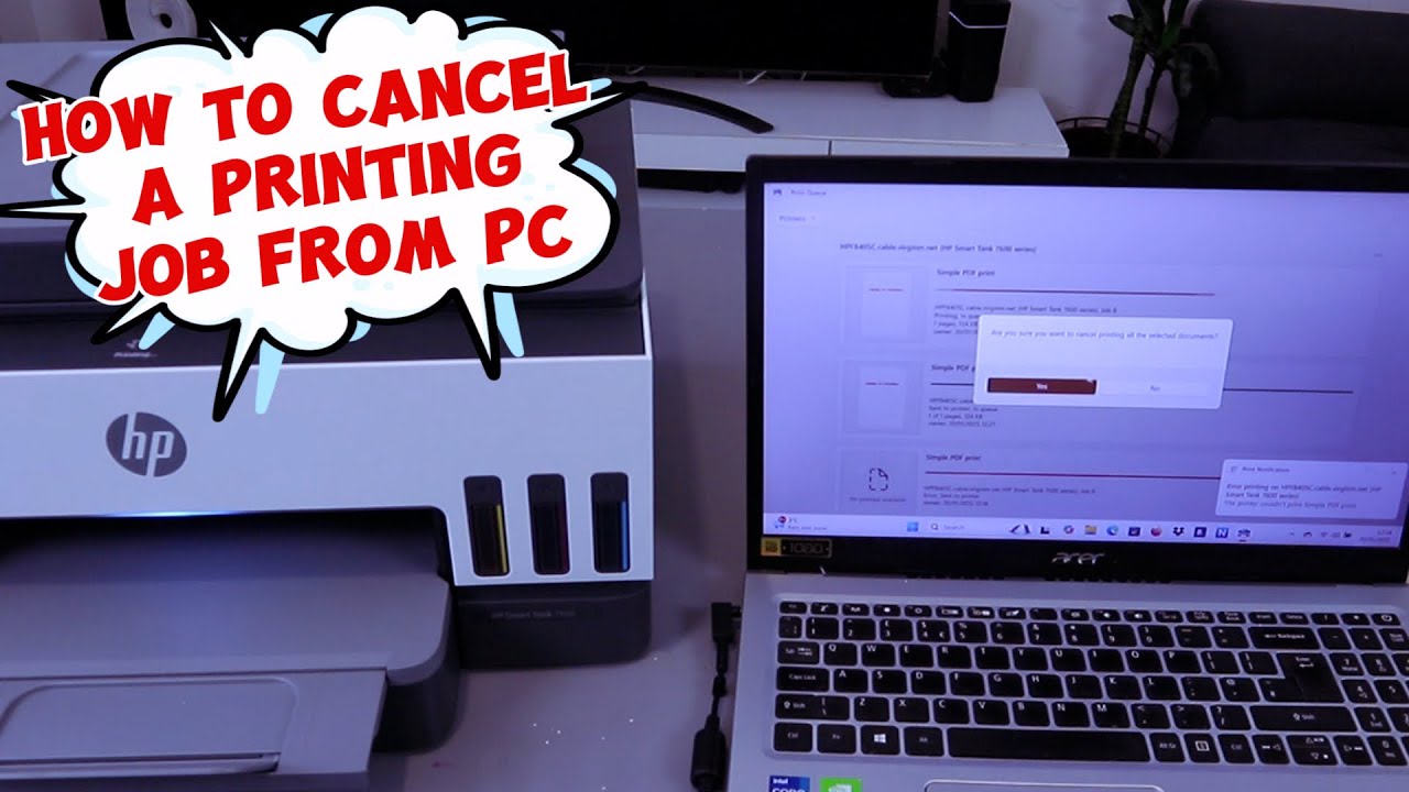How To Cancel a Printing Job From Your PC