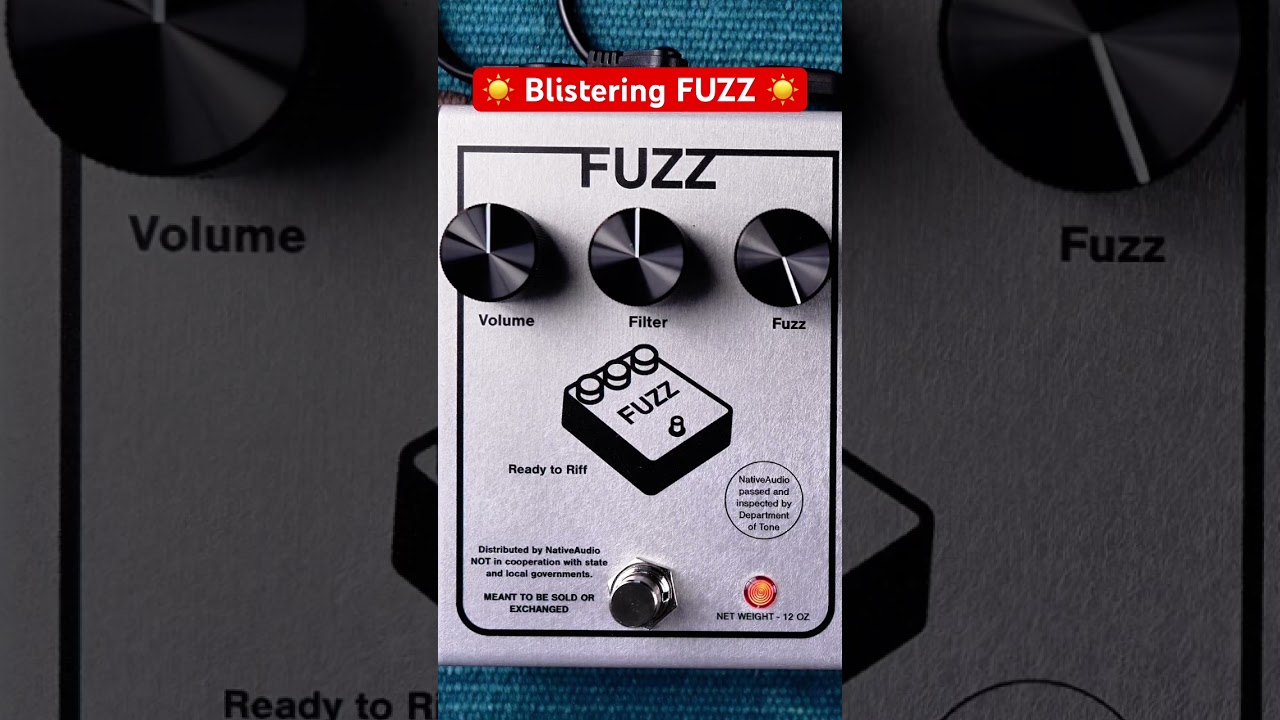 ☀️ Blistering FUZZ ☀️with NativeAudio Commodity Fuzz #fuzzpedal #fuzzguitar #nativeaudio