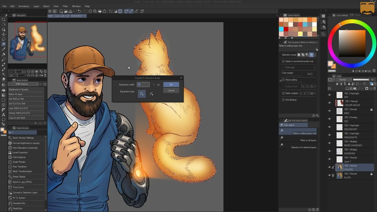 CSP0123 Спецэффекты, свечение, огонь и прочее в Clip Studio Paint