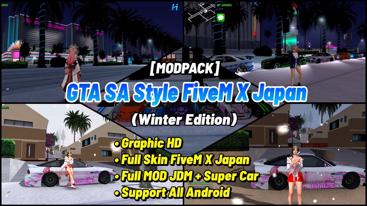 SHARE‼️ MODPACK GTA SA STYLE FIVEM X JAPAN WINTER EDITION | SPESIAL TAHUN BARU 2026‼️