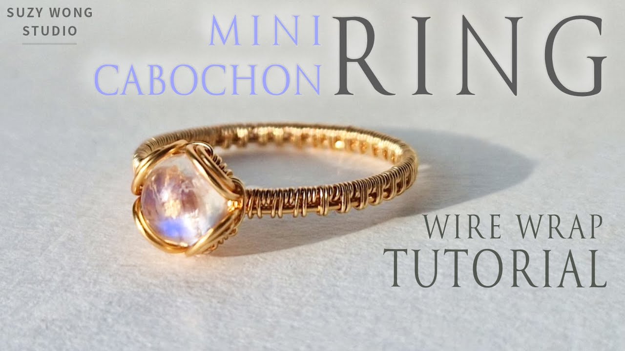 Mini Cabochon Ring Tutorial | Seamless Ring |Simple Ring |Easy Ring |Wire Wrap Tutorial |How to make