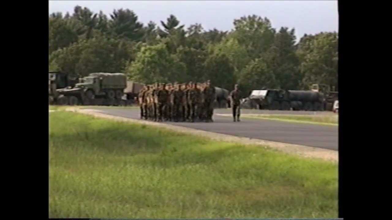 Co A Marching to the Bn Awards Ceremony