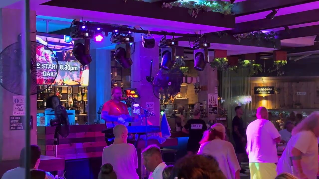 Lucas Alexander Ed Sheeran tribute at Ghetto bar Protaras Cyprus 