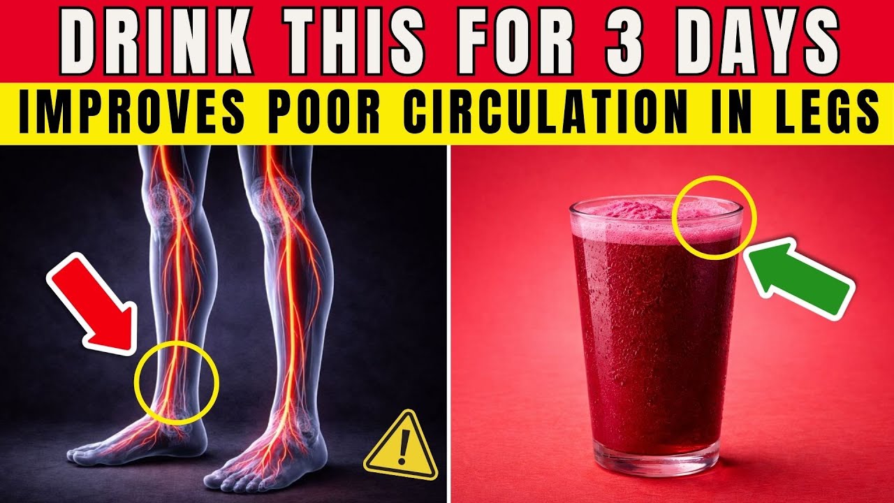 Over 60? Drink THIS Juice to TRIPLE Blood Flow In Your Legs In 3 Days!  | Senior Health Tips