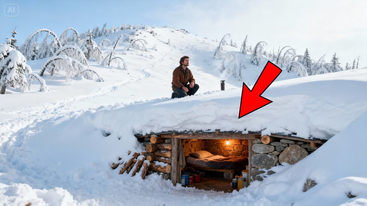 HOW ONE MOUNTAIN MAN’S “HIDDEN” WINTER ROOM STAYED WARM WHEN THE BLIZZARD BURIED THE RIDGE
