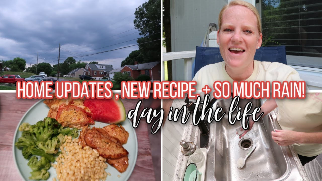 HOME MAKEOVER UPDATES, TOMATO PIE RECIPE, + EVEN MORE RAIN / DAY IN THE LIFE OF A HOMEMAKER