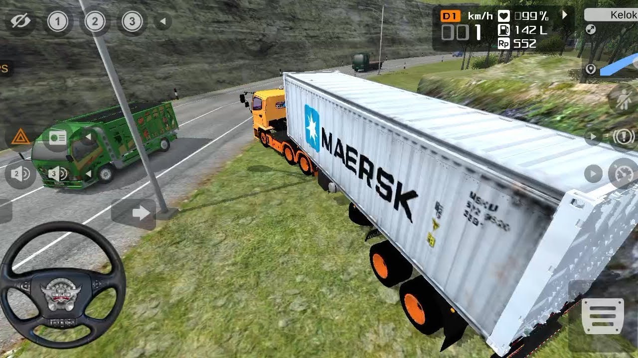 EXTREME 5 AXLE CONTAINER TRUCK DRIVE ON DANGEROUS MOUNTAIN ROADS | RISKY OVERTAKING & FULL CONTROL 