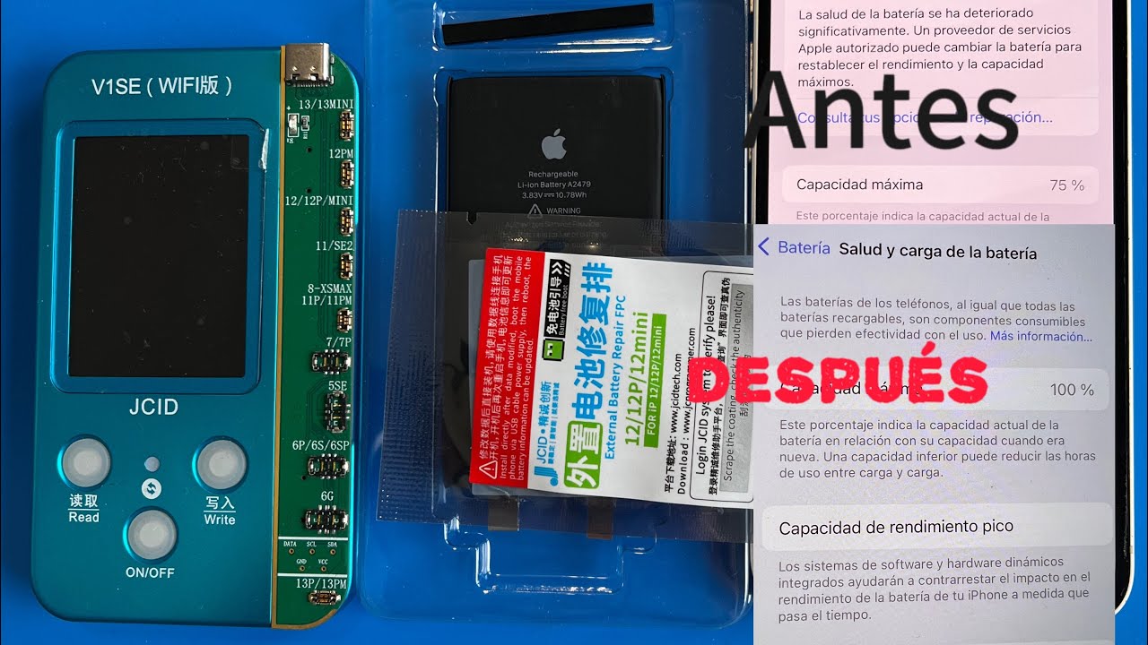 CAMBIO BATERÍA IPHONE 12 /12 pro ( SIN MENSAJE DE PIEZA DESCONOCIDA )