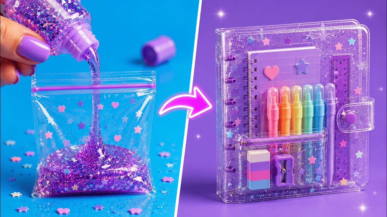 Самая милая канцелярия! 🖋️🌸 Микро-поделки DIY и школьные лайфхаки от 123 GO! Galaxy