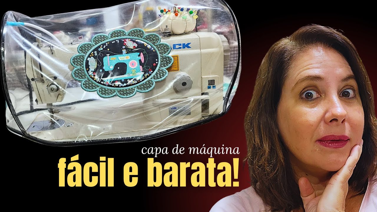Capa para máquina de costura industrial passo a passo