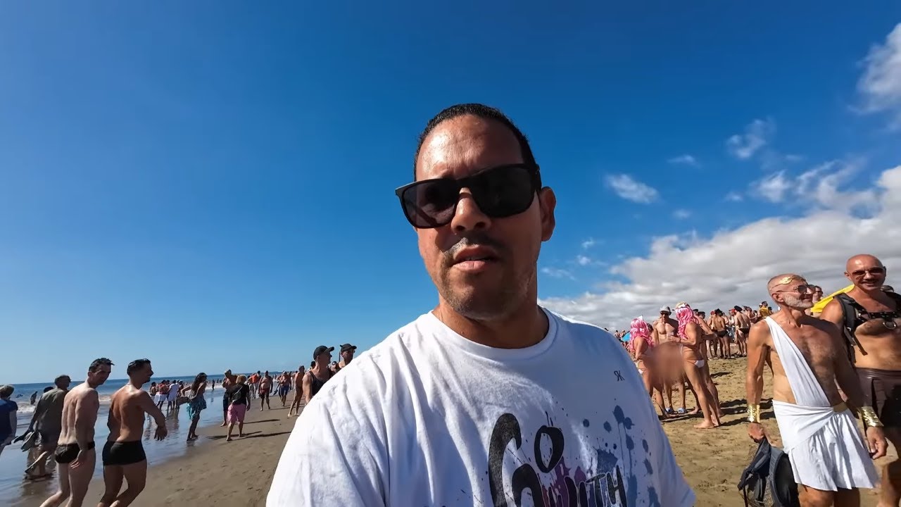 🇮🇨 Descontrol total en ZONA NUDISTA de Playa de Maspalomas.