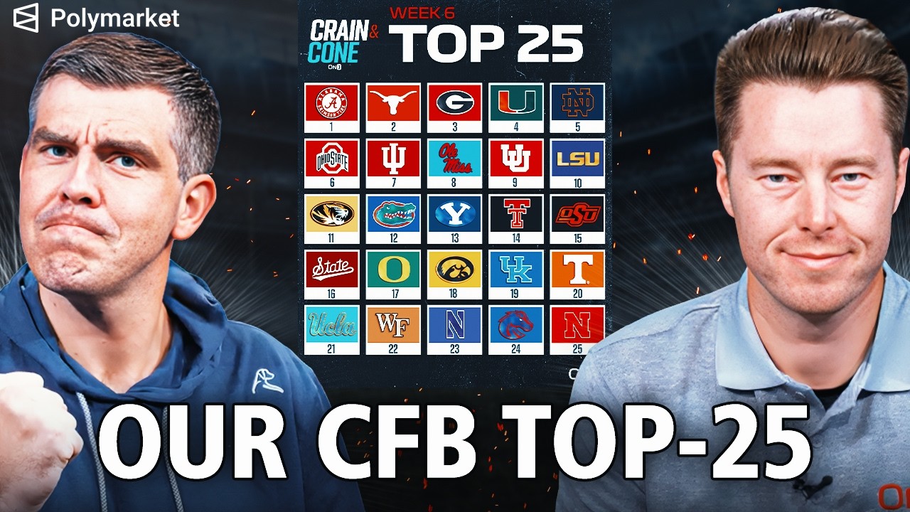 Our College Football Week 6 TOP-25 | Should Alabama Be No. 1?