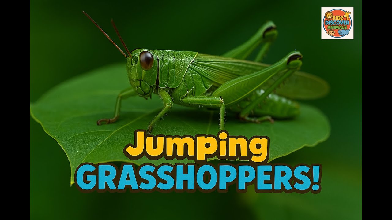 Grasshoppers! Insect Jumping Champions! Fun, quirky and child-friendly facts about Grasshoppes!