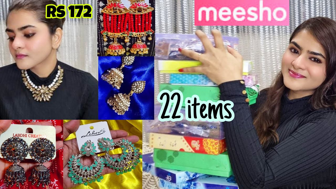 Huge Meesho Jewellery Haul Starting 172 | Traditional & Korean Jewellery | Meesho haul | #Meesho