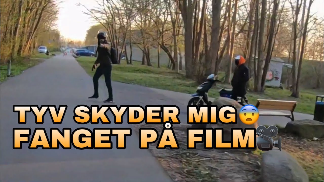 SCOOTER TYV SKØD MIG MED GAS PISTOL// FANGET PÅ FILM// 4K