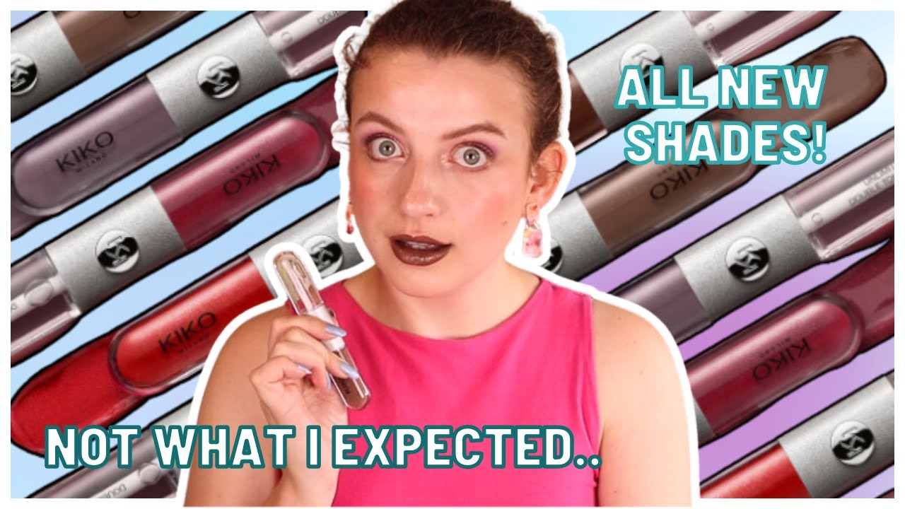 KIKO MILANO UNLIMITED DOUBLE TOUCH ОГРАНИЧЕННАЯ СЕРИЯ МАЙ 2024 ВСЕ 6 ОТТЕНКОВ / СВОТЧИ НА ГУБАХ И...