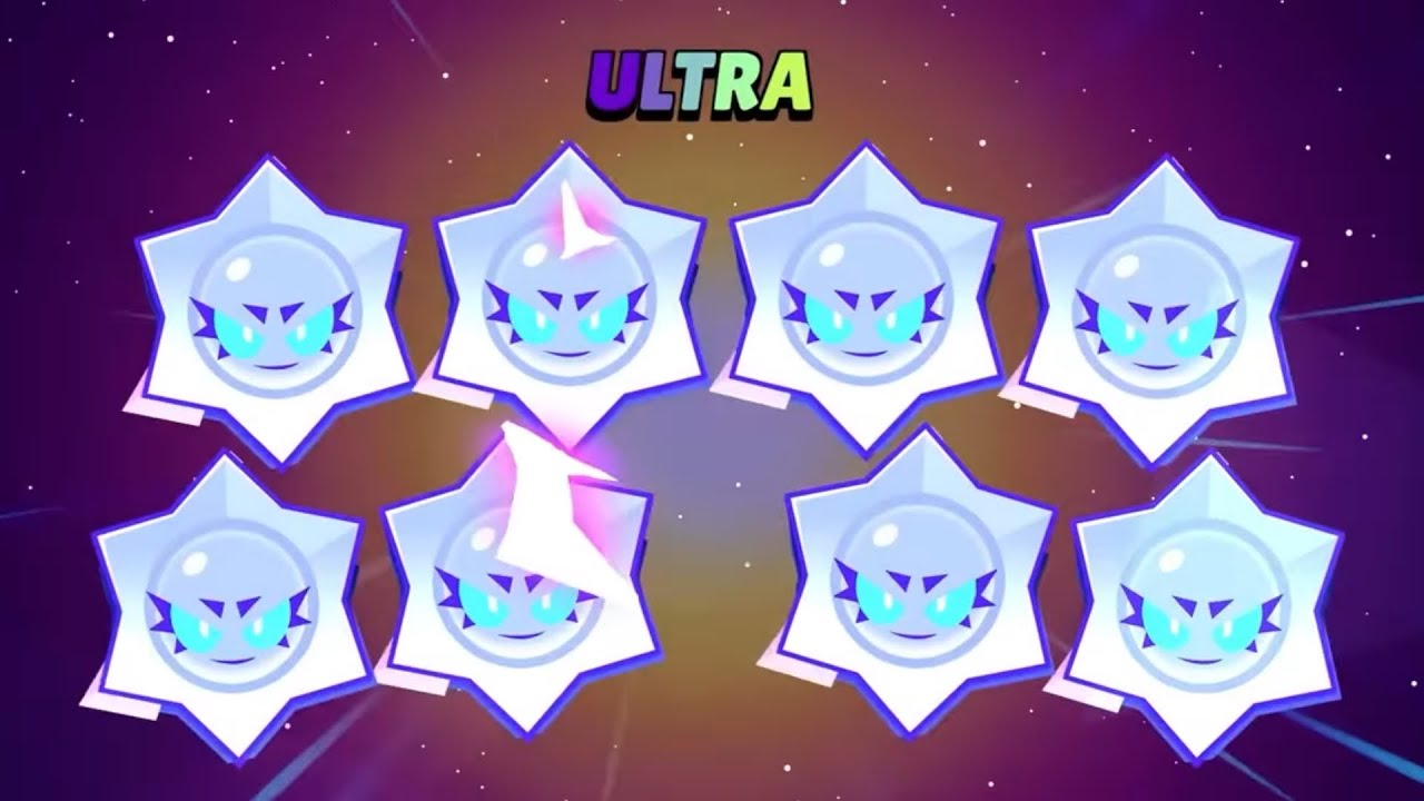 I got 8 ultra LEGENDARY STAR DROP IN BRAWL STAR