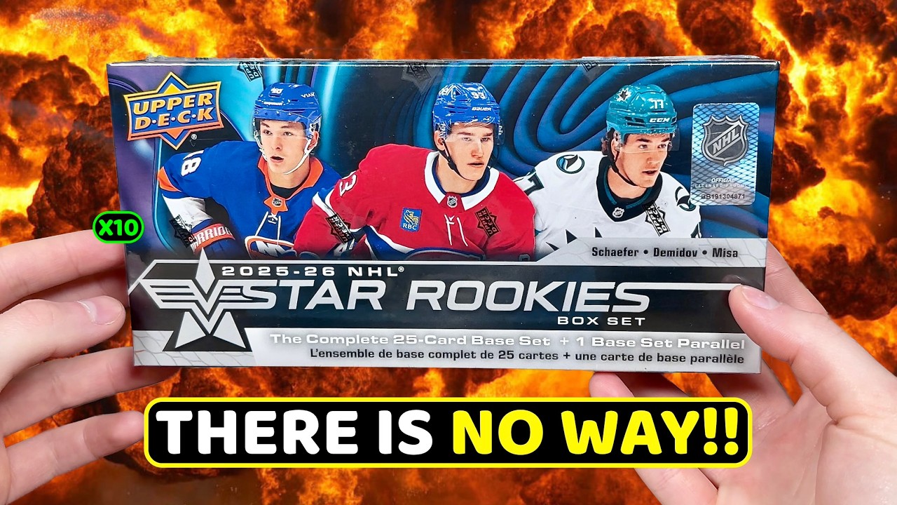 ONE OF MY CRAZIEST BREAKS EVER! 2025-26 Upper Deck Star Rookies Hockey Retail Box Set - 10 Box Break