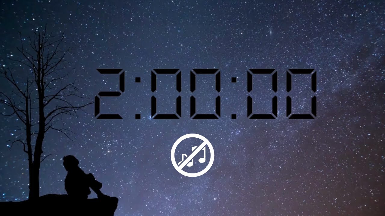 2 Hour Silent Timer With Alarm | No ads
