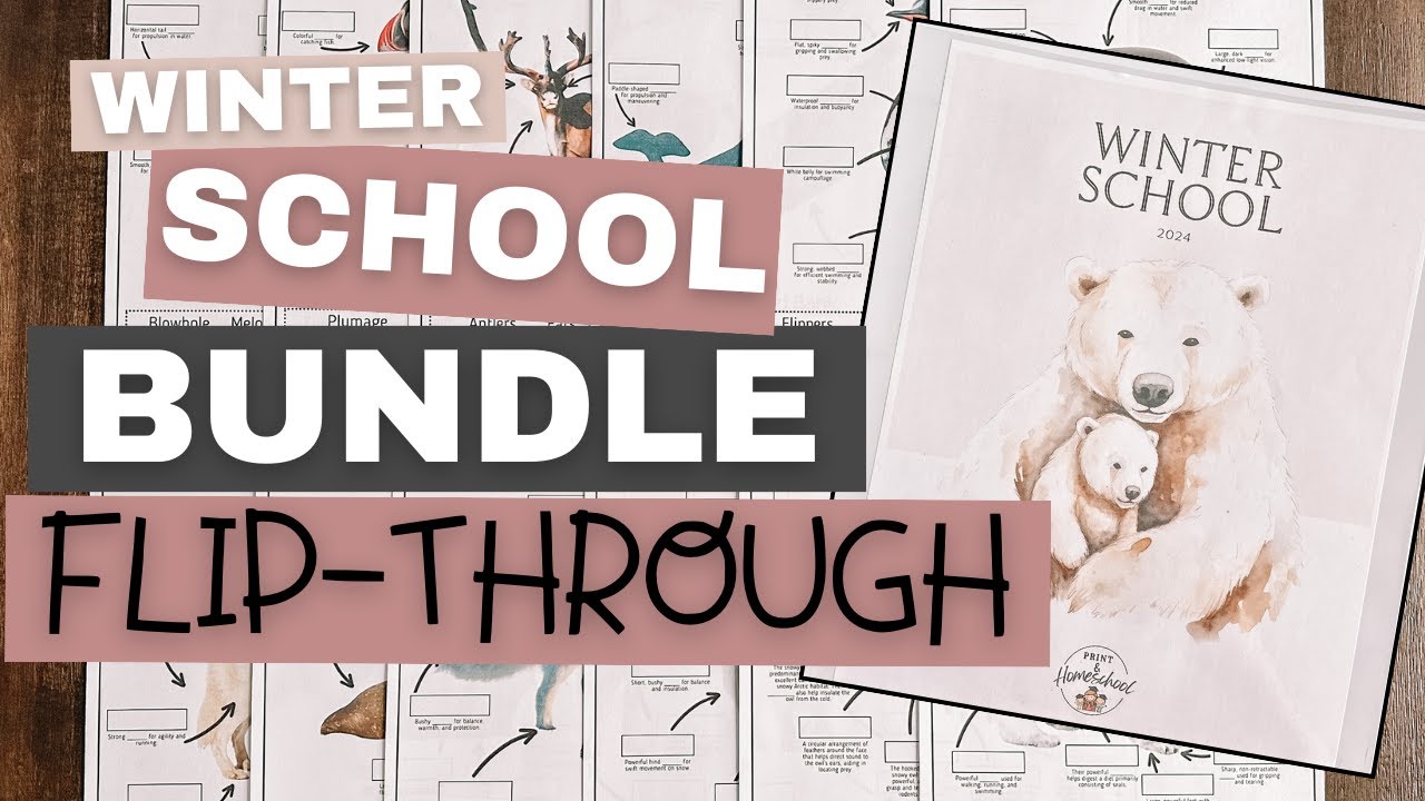 Winter School PDF BUNDLE Flip Through | 15 Winter/Arctic Themed Activities!