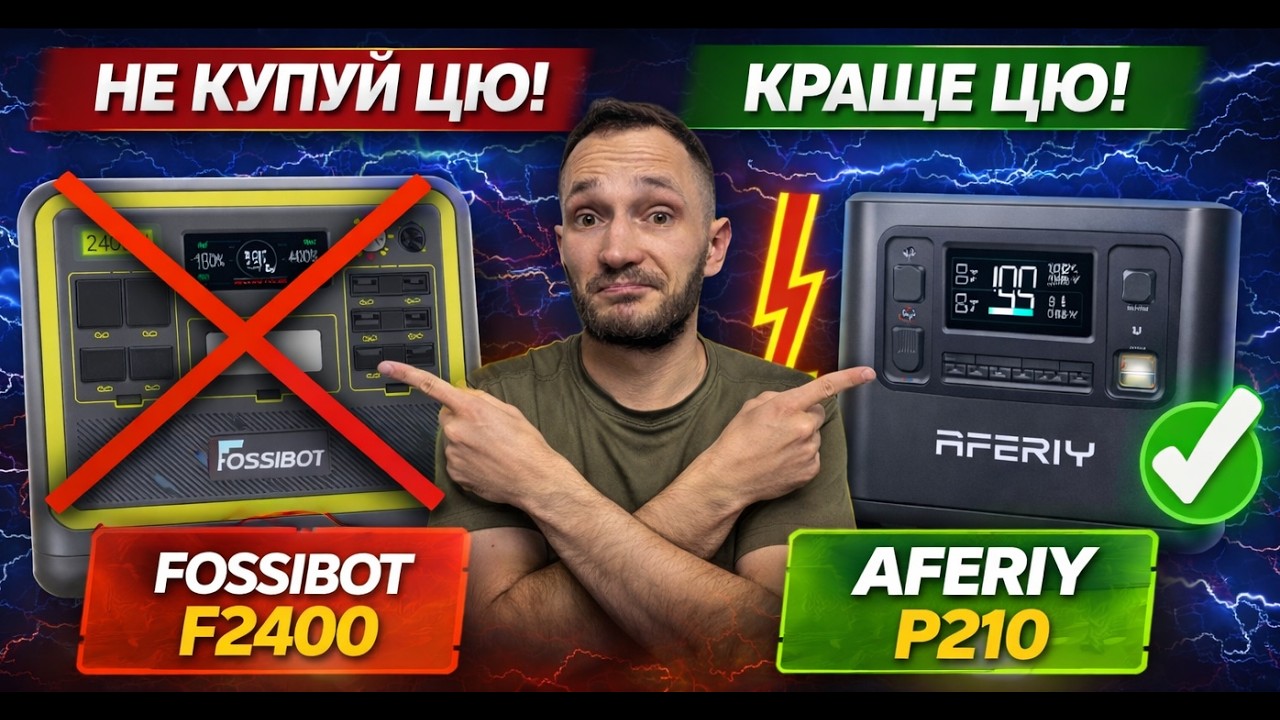 Fossibot F2400 vs AFERIY P210 | Чесне порівняння двох потужних станцій