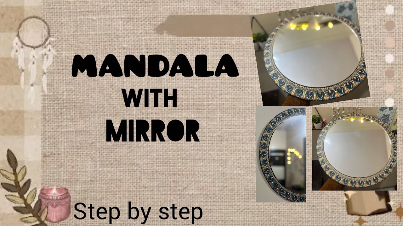 Mandala art with mirror||step by step| completevideo|MANDALA tutorial #learnwithme#howto#mandalaart 
