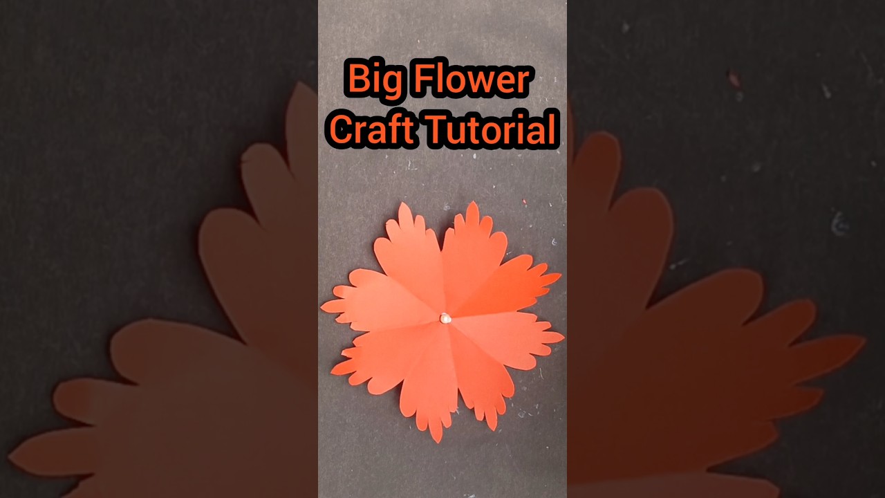 How to Make Big Paper Flowers Easily ✂️ | DIY Craft 