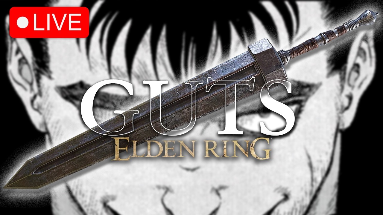 LIVE – Zerando Elden Ring com a ESPADA GRANDE (GUTS)