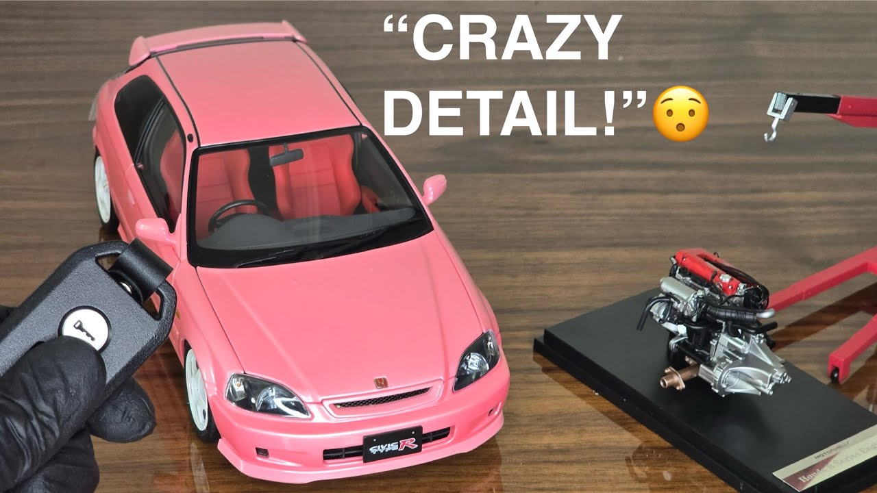 **Unboxing The PINK Honda Civic! (1:18 Motorhelix) - Is This The Best Diecast?** 🔥 