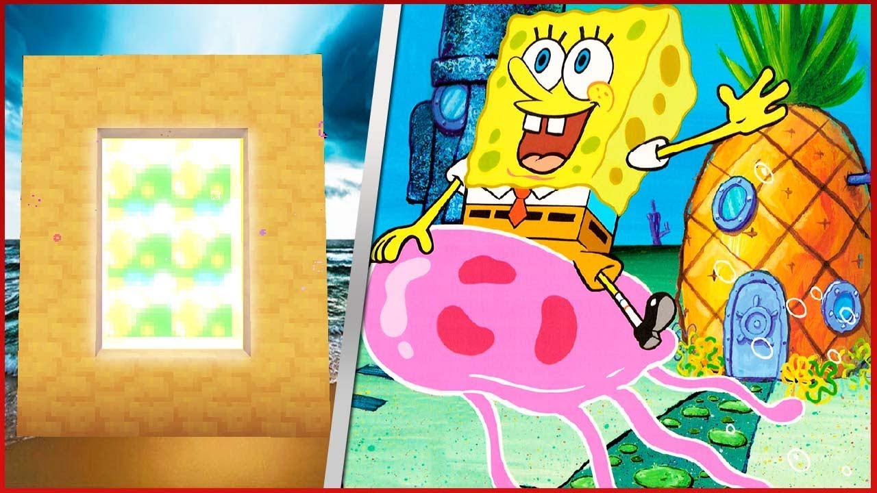 COMO FAZER UM PORTAL PARA O MUNDO DO BOB ESPONJA - Minecraft